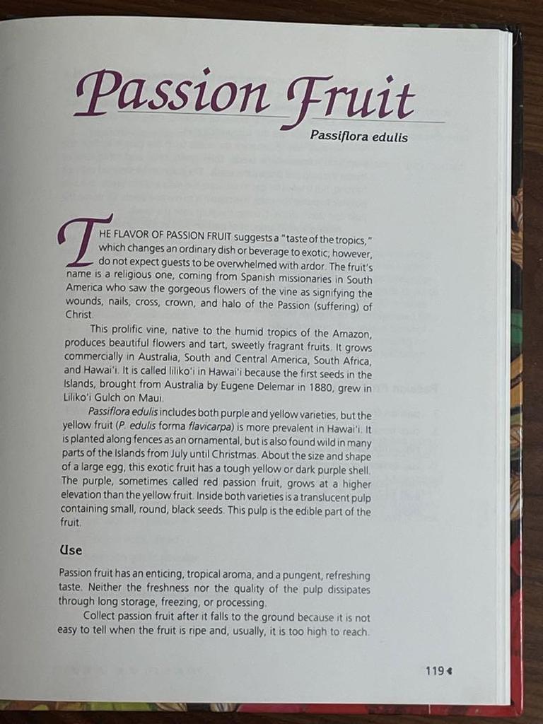 [USED] Tropical Fruit Cookbook