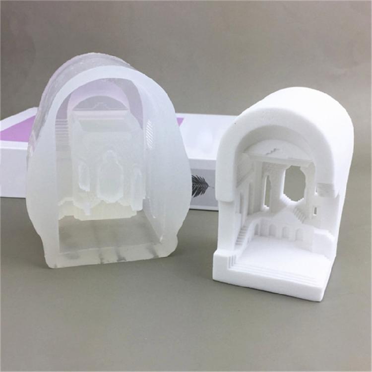 Durable Silicone Cake Moulds Easy To Clean Roman Palaces Shaped DIY Baking Molds