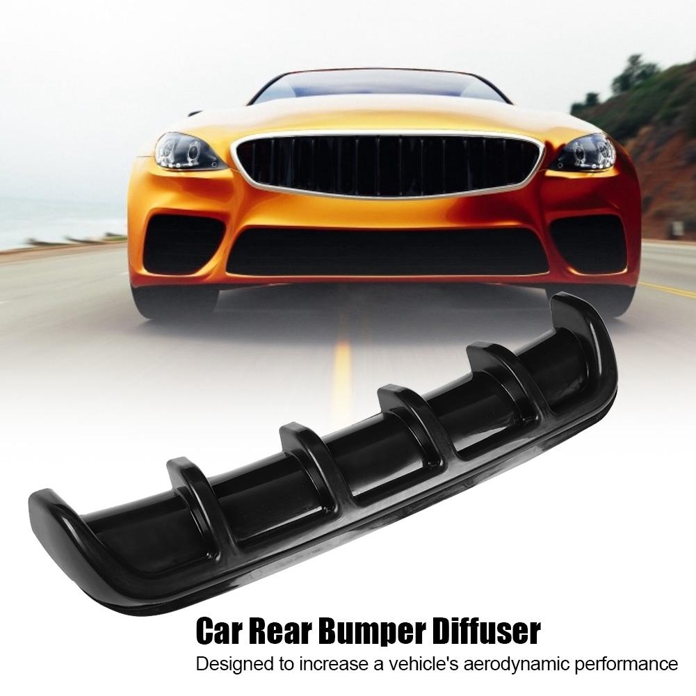 Black Universal Car Rear Bumper Shark Fin Spoiler Diffuser