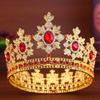 Elegant Baroque Queen Tiaras Luxury Wedding Head Wear Rhinestone Diadem  Photography Props