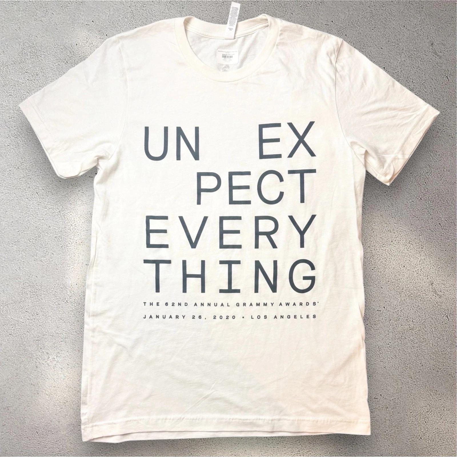 Grammy Awards 2020 Merch  Shirt Mens Medium White Unexpected Everything LA 2XL