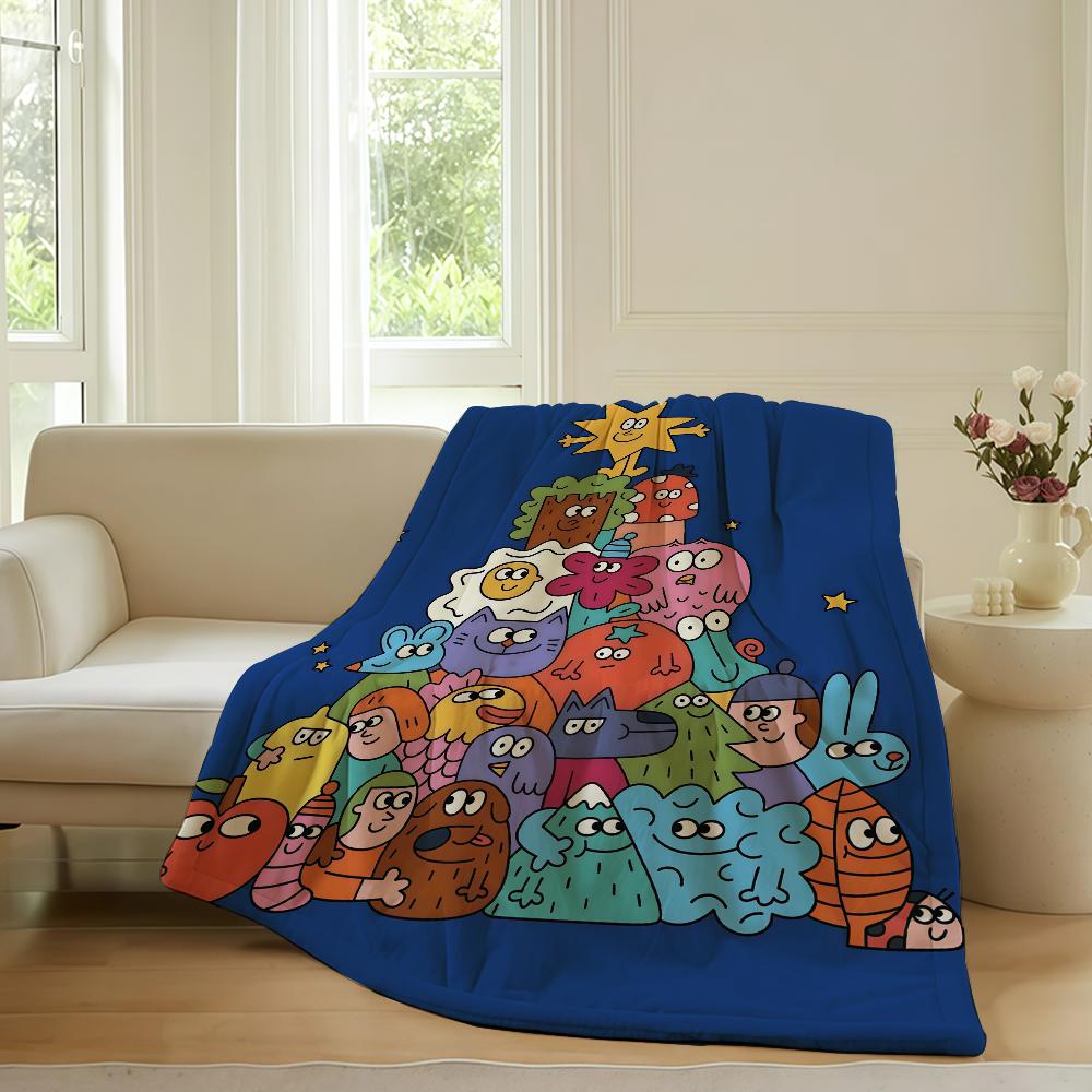 Fashion print N Nina D Dzyvulska Blanket For Sofa Office Bed Plane Travel Sleep Read Relax Camping Soft And Warm