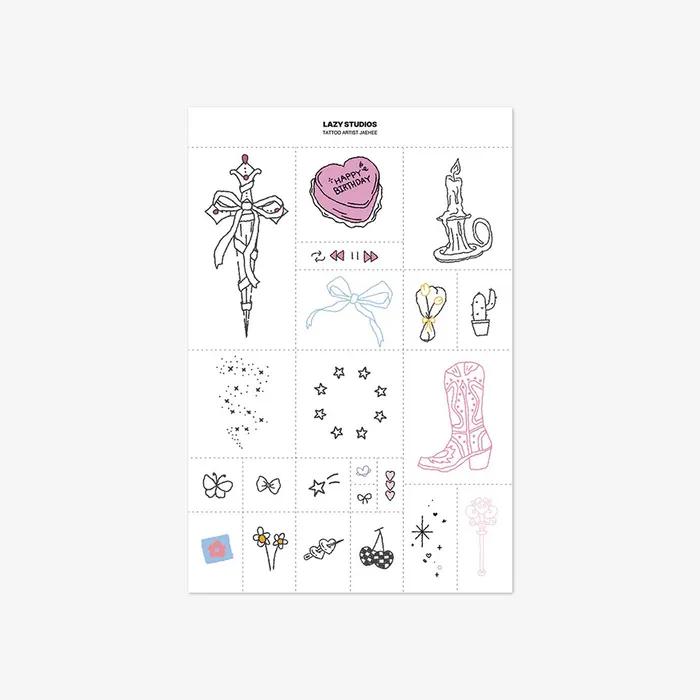 

Мастер тату Джэхи 01 Временная наклейка тату