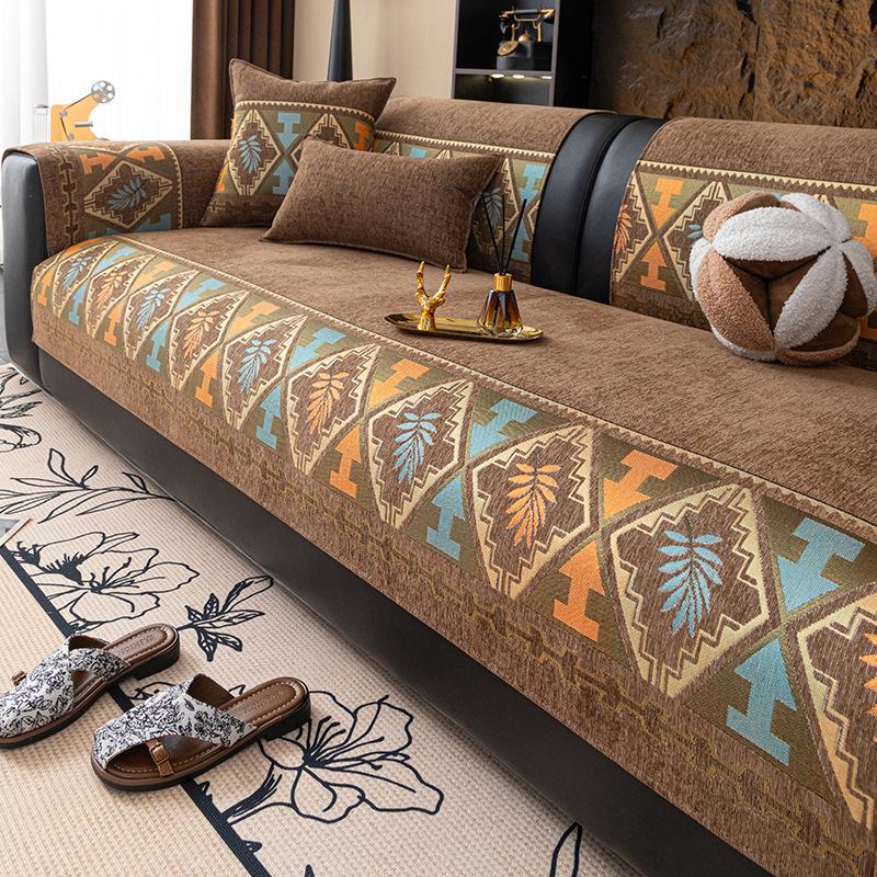 

Новое полотенце для дивана, пылезащитный чехол для дивана во всю длину, цельный, универсальный для четырех сезонов, чехол на подушку для дивана для арендного дома, всеобъемлющая подушка 70*70cm