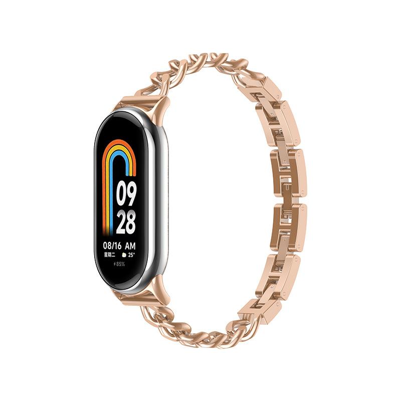 Luxury Stainless Steel Strap For Xiaomi Mi Band 10 9 8 Belt Replacement for Miband 10 9 8 Bracelet Watchband Accessories