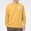 Jordan Logo Print Crew Neck Sweatshirt Men Tops Yellow DD0966-217