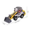 1/50 Light Bulldozer Truck Toy Car Model Diecast Engineering Vehicle Miniature Four Wheels Collection Gift for Children Boys Kid