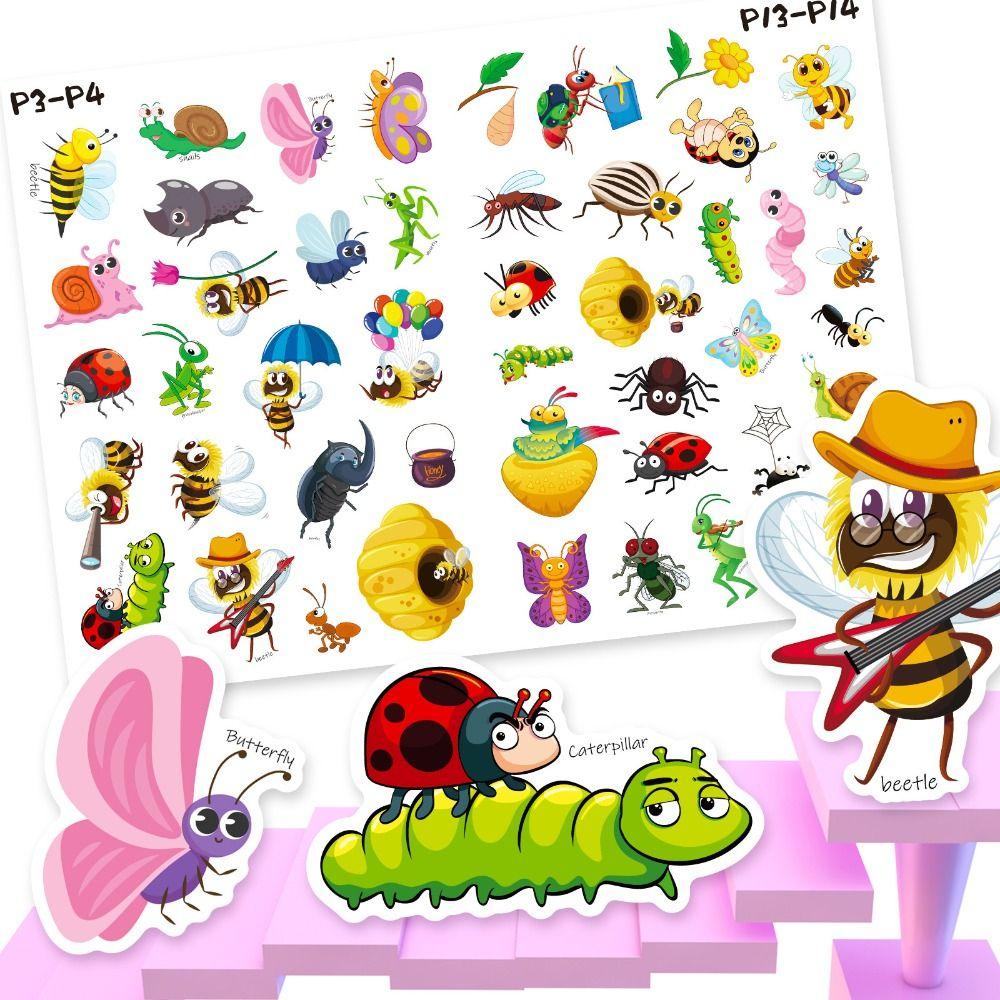 

Paper Children Animals Sticker Book Educational Toys Animals Sticker Set Children 1 set