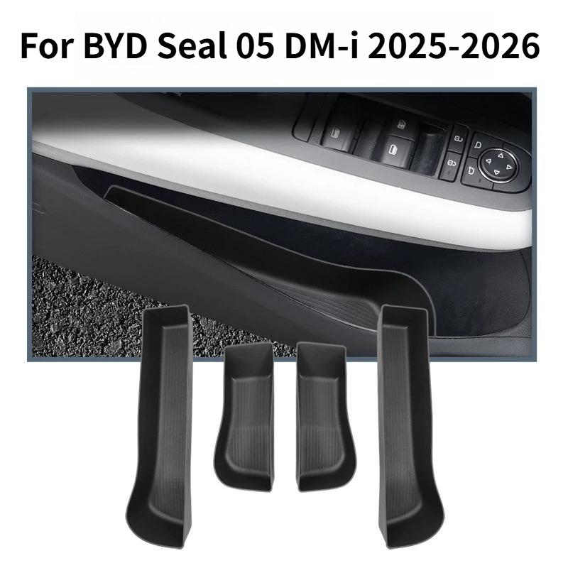 For BYD Seal 05 DM-i 2024-2026 Car Door Side Storage Box Anti-slip Door Slot Organizer Tray Interior Modification EV Accessories