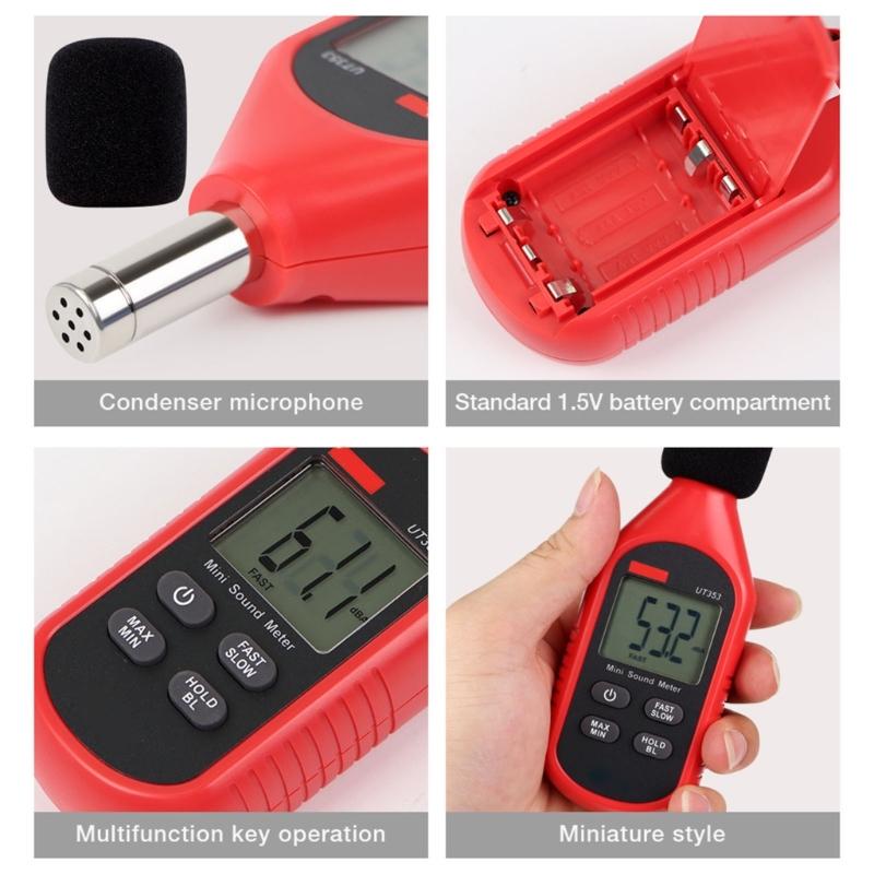 Portable Noise Level Tester Decibel Meter for Household Use for Monitoring Sound Level and Reducing Noise Pollution