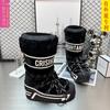 CD thick-soled snow boots women, winter moon boots waterproof and non-slip fluffy boots plush short boots