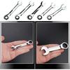 Ratchet Socket Wrench 8-18mm Short Handle Ratchet Wrench Combination Wrench Quick Open Spanner Hand Repair Tool