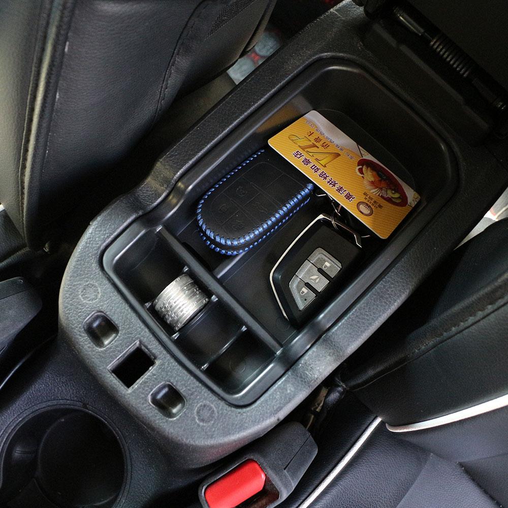 Armrest Storage Box Holder Container for Jeep Compass 2017-2019 Black Car Parts Interior Accessories