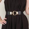 Exquisite Elastic Waistband Casual Round Buckle Waist Strap Waist Belts Women