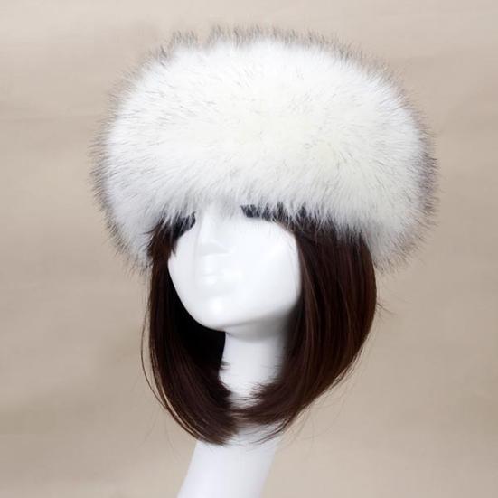 Women Autumn Winter Faux Fur Thickened Hat Outdoor Cold-proof Warm Plush Beanie