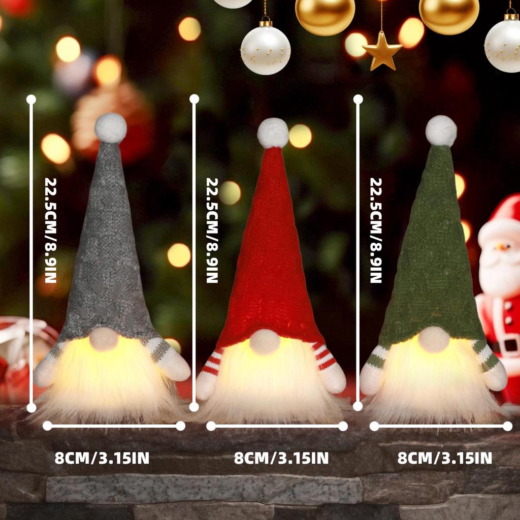 LED Lit Knitted Christmas Forest Man Tree Ornament