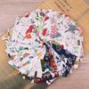 10Pcs/lot (10x14cm/13x18cm) Linen Printed Cotton Gift Bags Cute Creative Pattern Wedding Party Jewelry Gift Storage Bag Reusable