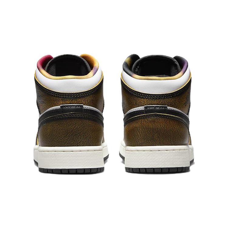 New Jordan 1 Mid SE Orange Wear Away GS DQ8418-071