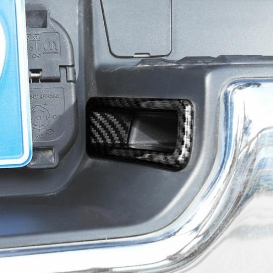 Hinterer Kennzeichenleuchten-Abdeckungs-Zierrahmen Kohlefaser für Dodge Ram 1500 2018+
