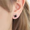 Damesmode Creatieve Leuke Punk Cool Zwart 3D Animal Mini Spider Stud Oorbellen