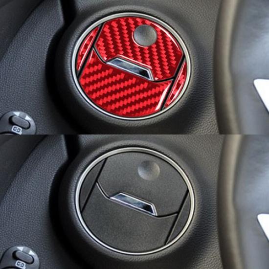 Red Carbon Fiber Interior Side Air Vent Outlet Cover for Chevrolet Camaro 10-15
