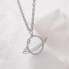 Stylish Planet Pendant Necklace for Women - Hip-Hop Inspired Design, Versatile for Sweaters, Featuring a Hollow Wrap-around Charm.