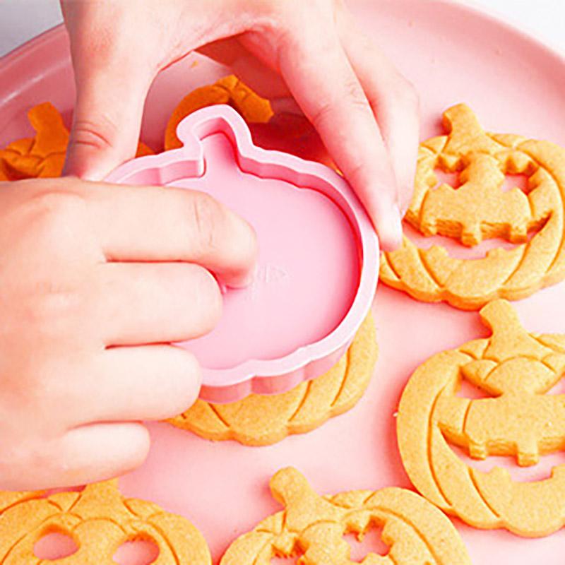 Cookies Candy DIY Baking Chocolate Cake Mold Halloween Silicone Molds Pumpkin Skull Halloween Themed Cake Decorating Tools
