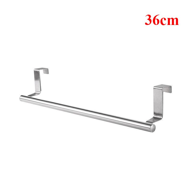 Edelstahl Badezimmer Küchenschrank Lappenregal Geschirrtuchhalter Einpoliger Handtuchhalter über der Tür Aufhängehalter hinten