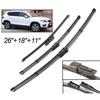 For Volkswagen Seat Ateca 2016-2020 26 + 18 + 11 Front and Rear Wipers Wipers