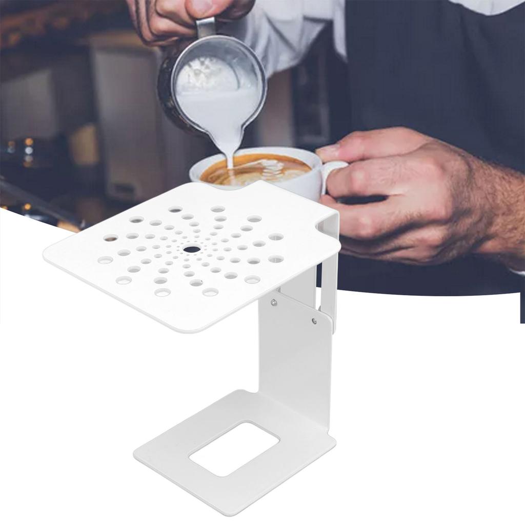 Kaffeemaschinen-Waagenständer Edelstahl Höhe Auslaufsicheres Design Kaffee Elektronischer Wiegeständer für Zuhause Bar