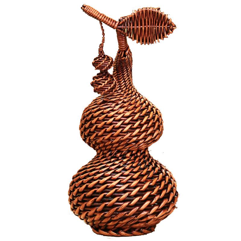 Gourd Ornament - Handmade Rattan Woven Willow Decor, Creative Gift Idea