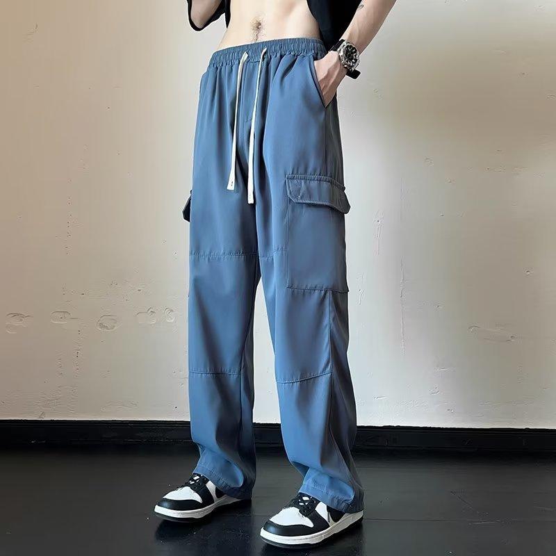 Мужские летние тонкие брюки Strike High Street Straight Work Loose Casual Pants Men M