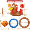 3 Pack Thanksgiving Ring Toss Games Toys for Kids Thanksgiving Inflatable Turkey Hat Toss Games Thanksgiving Family School Party Favors Supplies