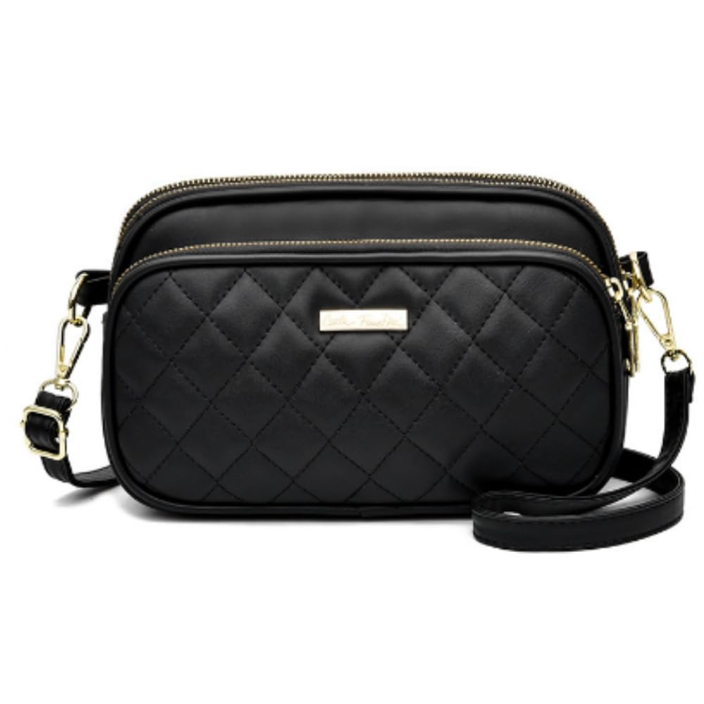 ORIJIRI Милый Кошелек Сумка на Плечо Сумка Женская из ПУ Кожи 2-в-1 Мини Сумка на Плечо (черный)