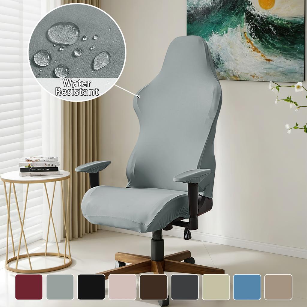 4pcs/set Elastic milk silk water and electricity resistant competitive chair cover, internet cafe gaming hall chair cover