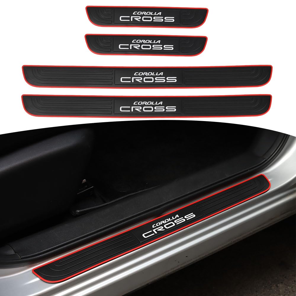 

LEXLEYS Toyota Corolla Cross 10 Series 2021 Защита боковых порогов Накладка на порог Молдинг двери автомобиля Боковой молдинг Защитная наклейка на дверь Защитная накладка от царапин чёрный