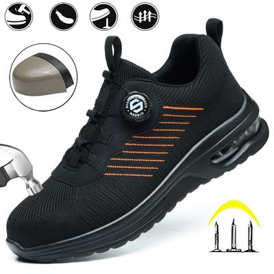 Chaussures de sécurité légères à embout acier pour hommes, bottes de travail indestructibles avec protection anti-perforation, chaussures confortables pour hommes