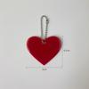 Milai Reflective Heart Pendant Keychain - Student Backpack Safety Ornament