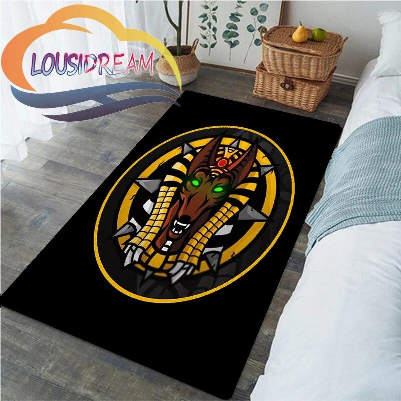 Horus Zeul egiptean antic Ochiul Egiptului Faraonul Anubis fata. Sufragerie moale Covor Acasă Covoraș copii
