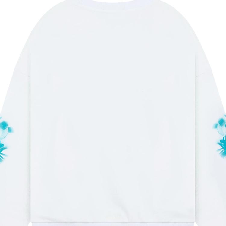 WE11DONE Ss26 Spray Logo Long Sleeve Minimalist T-Shirt Unisex Tops WD-TS1-26-784-U-WH
