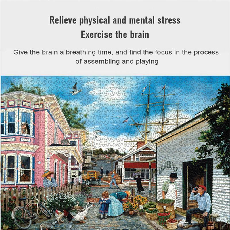 Puzzles for Adults 1000 Piece Jigsaw Puzzle Educational Intellectual Decompressing Fun Family Game for Kids Adults