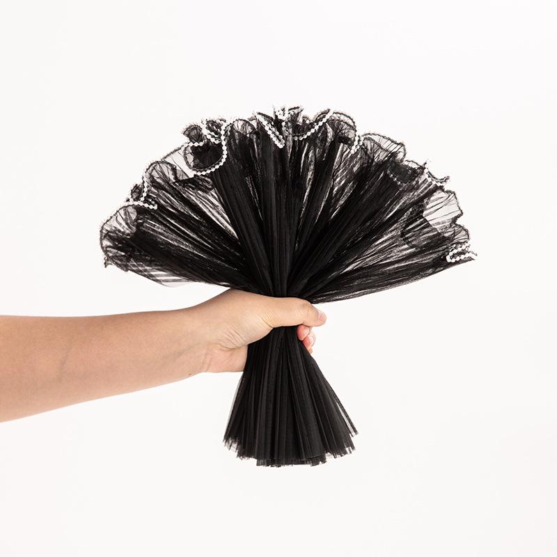 Färska Blommor Pärl Våg Garn Nät - Bukettinslagning & Blomsterbutiks Material