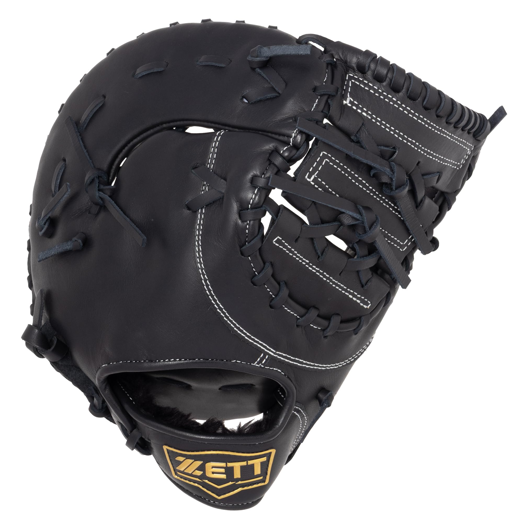 ZETT Soft Steer First BRF352613 Baseman s Mitt, Right-Handed Throw, Black, чёрный