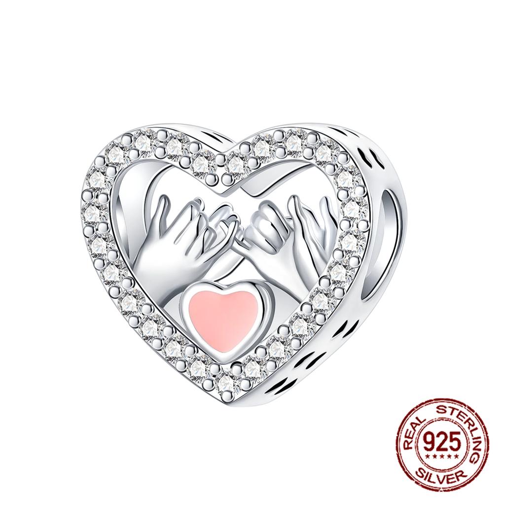 925 Silver Family Grandma Love You Mother Beads Pandent Charm Fit 4MM Hole Diameter Bracelet DIY Bead Ms Jewelry Gift