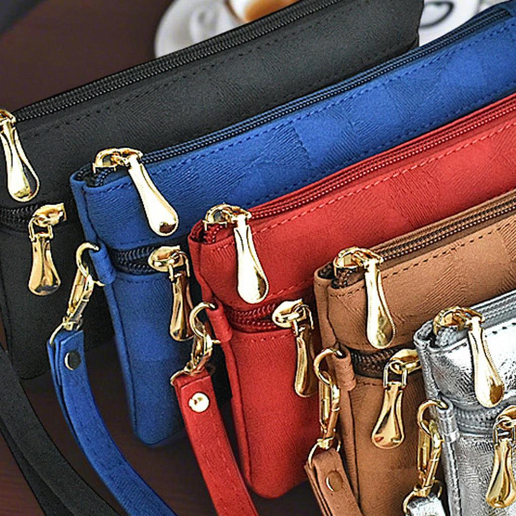 Fashion Zipper Coin Purses Clutch Bag Women's Wallets Envelop Long Wallet Ladies Long Section Clutch Soft PU Leather Money Bag Phone Pouch