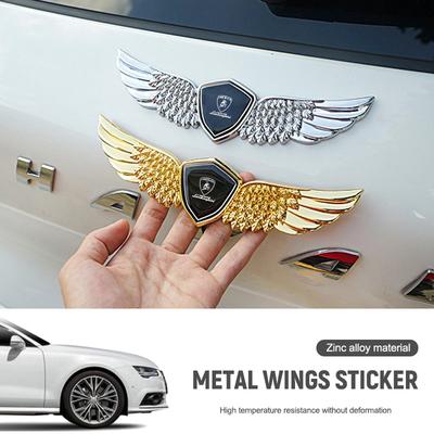 1pcs Car Badge Metal Wings Body Decoration Sticker For Lamborghini LP570 LP610 Urus LP700 LP770 Gallardo Aventador AutoAccessory