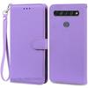 For LG K61 Etui Myk Silikon Lær Lommebok Flip Etui For LG K61 Deksel Coque For Fundas LG K61 LGK61 K 61 Telefonetuier Skall