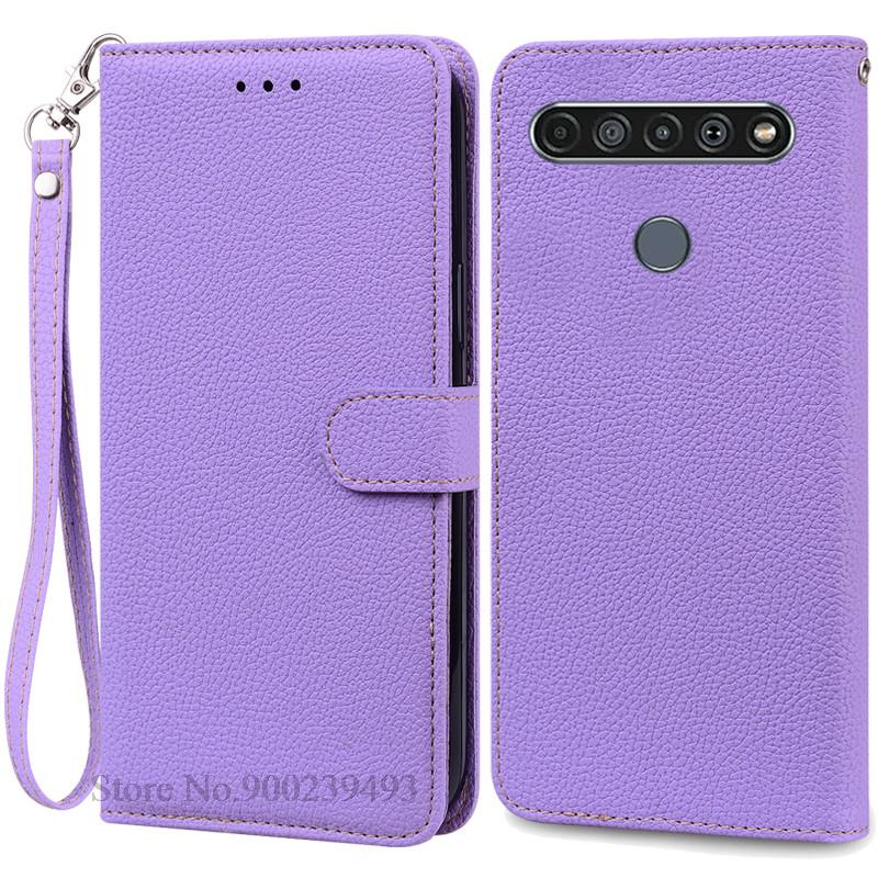 For LG K61 Etui Myk Silikon Lær Lommebok Flip Etui For LG K61 Deksel Coque For Fundas LG K61 LGK61 K 61 Telefonetuier Skall