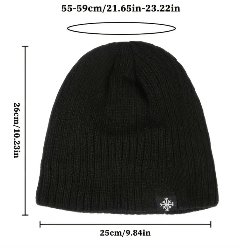 Men's and Women's Autumn and Winter Plush Pullover Hat Knitted Hat with Large Head Circumference Loose Japanese Style Ear Protection Thick Wool Hat