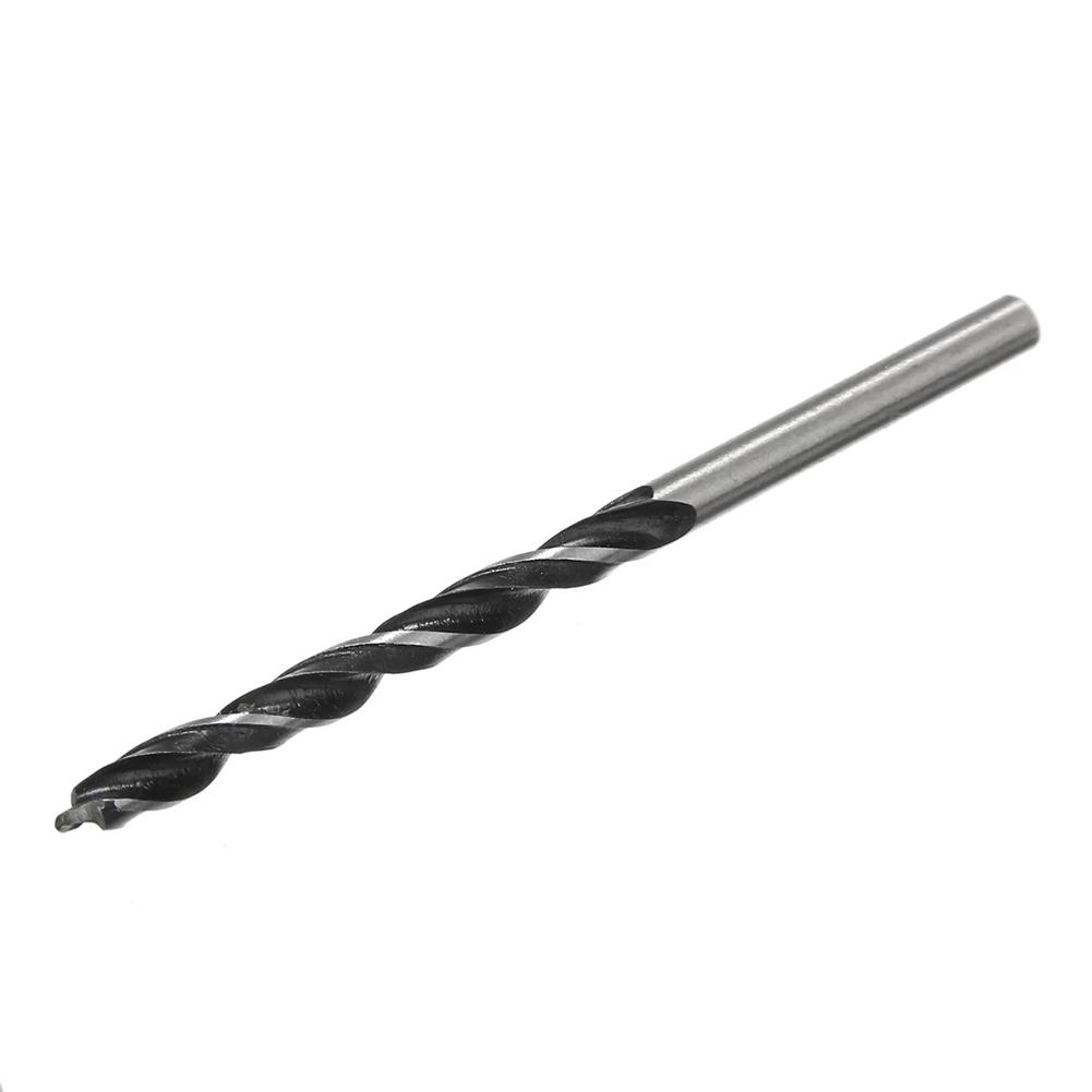 1pc Threepoint Wood Drill Bit High Carbon Steel Spiral 3 10mm Diameter & Length